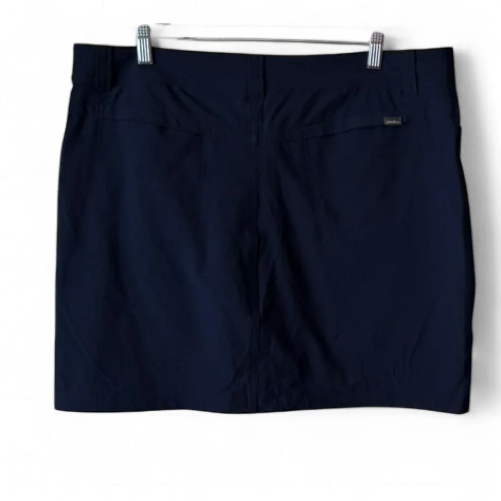 Eddie Bauer Navy Blue Active Skort, Women's Size‎ 14
